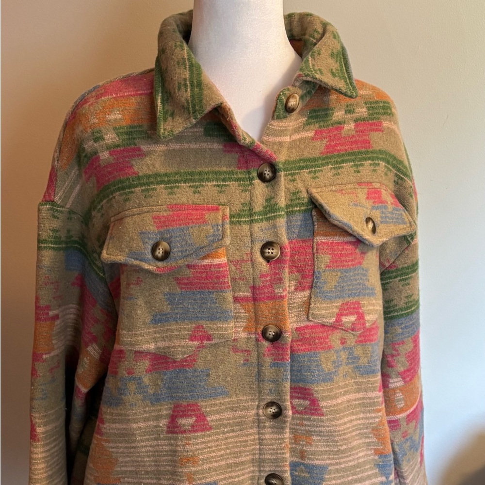 Multicolor Patterned Women's Jacket